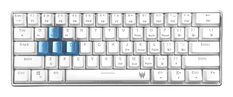 Acer Predator Aethon 330 - Gaming Keyboard - White - Bluetooth - QWERTY - US Int.