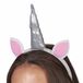 Andrea Moden 3888005 - Eenhoorn haarband met hoorn en oren - fantasy dieren - tiara Unicorn haaraccessoires haaraccessoires themafeest carnaval