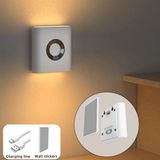 Merkloos Nachtlampje met Bewegingssensor - LED Sensorlamp - Warm Wit Licht - Oplaadbaar