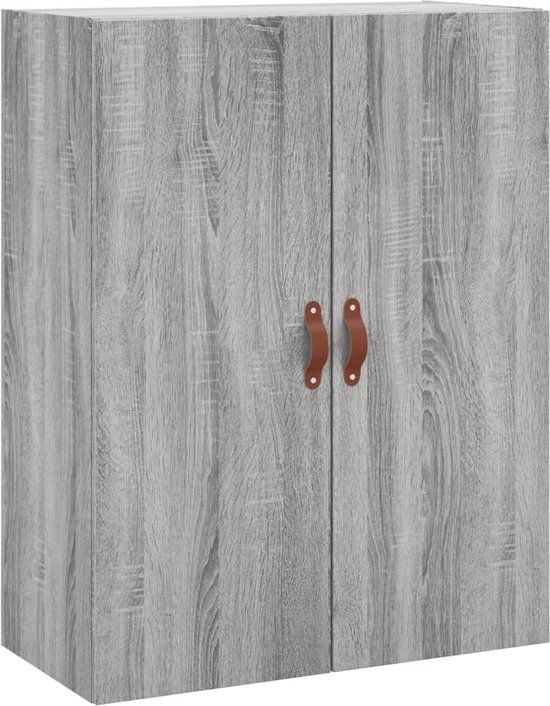 vidaXL Wandkast 69,5x34x90 cm grijs sonoma eikenkleurig