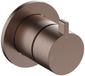 Hotbath Ace - Afbouwdeel - 2-Weg Omstel - Geborsteld Koper Pvd - V01