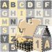 Spielwerk XXL Puzzelmat - Schuim 86 Delen Cijfers Letters - Grijs