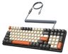 MAMBASNAKE K6 Pro Clavier de jeu mécanique 96% à 3 modes, technologie hot-swap – Interrupteurs bleus, avec effets lumineux