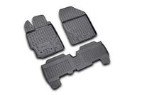 Rubberen TOYOTA Rubber matten element Maatwerk vloermatten Yaris 01/2006-2010 3 stuks