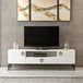 Homemania TV-kast, melaminespaanplaat, metaal, wit, zwart