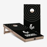 Gockel Original Cornhole Set - zwarte cirkels - 120 x 60 cm
