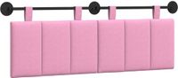 vidaXL - Tête de lit suspendue - Tissu - Rose