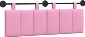 vidaXL - Tête de lit suspendue - Tissu - Rose