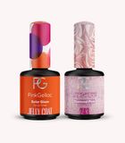 Pink Gellac Jelly Coat Gellak Set - Solar Glaze & Diamond Pink