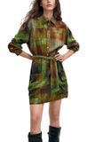 Desigual Jurk 'M. C. Lacroix' groen / gemengde kleuren