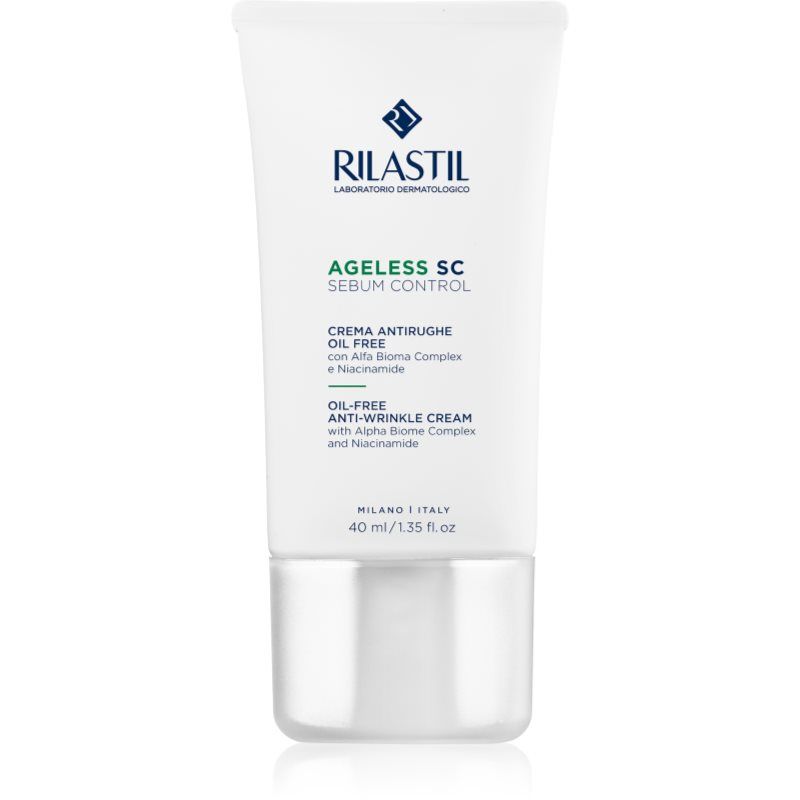 Rilastil Ageless SC Sebum Control Anti-rimpelcrème zonder olie met Alfa Bioma Complex en Niacinamide 40 ml