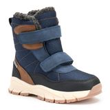 KADVA NEVAD winterlaarzen voor kinderen, maat 28-34, kleur marineblauw, waterdicht, warme en ademende winterlaarzen voor kinderen, demping en antislipzool met ORTHIEASE inlegzool