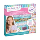 Make It Real 2901742 Mega Rock'n'Block armbanden, doe-het-zelf armbandset met meer dan 1000 kralen en letters, sieraden zelf knutselen voor kinderen