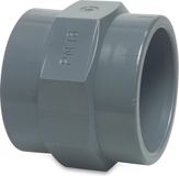 Mega Overgangssok PVC-U 40 mm x 1 1/4" lijmmof x binnendraad 10bar grijs
