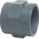 Mega Overgangssok PVC-U 40 mm x 1 1/4" lijmmof x binnendraad 10bar grijs