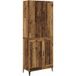 Buffet Haut Armoire Bois Ancien 69,5 X 34 X 180 Cm Bois D'Ingénierie