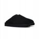 Ugg Hommes Noir Cuir Pantoufles