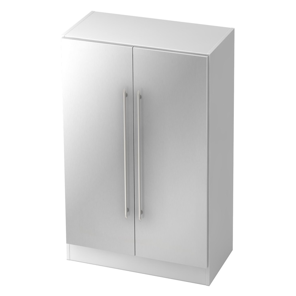 hjh OFFICE PRO Wandkast | Wit/Zilver | 80 x 42 x 127 cm | Signa G 7550 RE