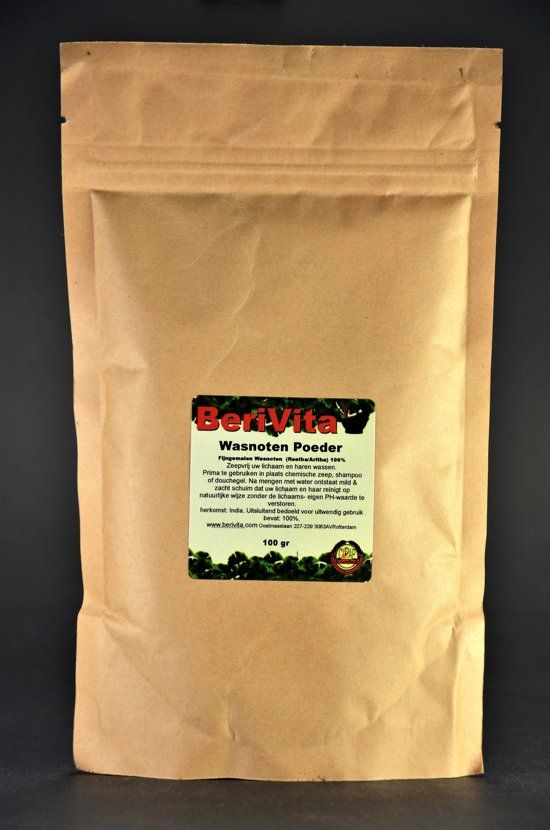 Berivita Wasnoten Reetha Poeder 100% Zuiver 100gr
