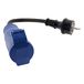 Zenitech Caravan Vrouwelijke CEE17 Naar Mannelijke 16A Adapter - Blauw - 1m
