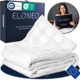 ELONEO Verzwaringsdeken 9 kg 200x200 cm - 100% Katoen - Wit
