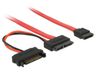 DeLOCK 0.3m SATA SATA-kabel Rood