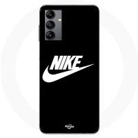 Nike Hoesje Samsung Galaxy A04s nike logo wit zwart voorkant