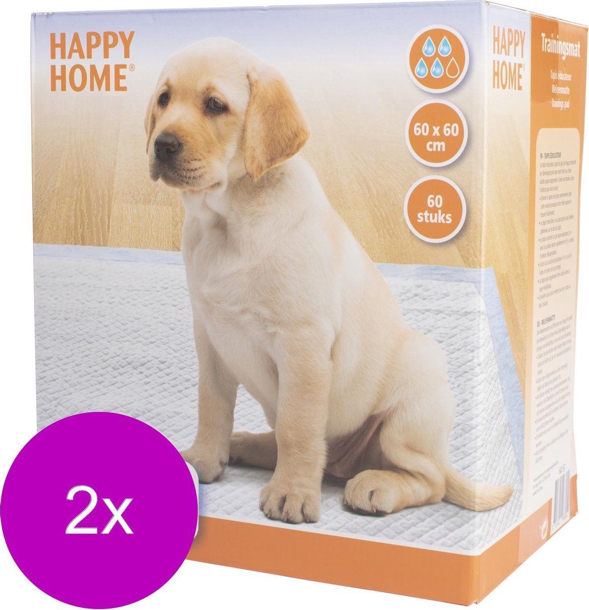Happy Home Trainingsmat - Zindelijkstraining - 2 x 60 stuks 60X60 cm