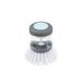 Homéa, Push afwasborstel met dispenser voor afwasmiddel, D 9 cm, antraciet