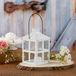 Kate Aspen Rustieke boerderij Decor Witte Kaars Houder Lantaarn Decoratief (7,5 Inch)