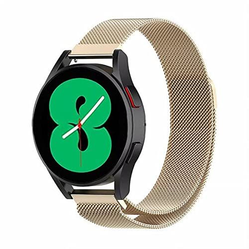 By Qubix Qubix - Milanese Bandje voor Samsung Galaxy Active 2 - Vintage Goud