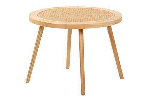 Adda Home Houten tafel, grenen, natuur, 60 x 60 x 45 cm