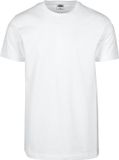Urban Classics Basic Tee Heren T-shirt - wit - 4XL