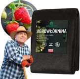 Bellushortus VICREG SPÓŁKA Z OGRANICZONĄ ODPOWIEDZIALNOŚCIĄ Onkruidvlies Tuinvlies Tegen Onkruid Zwart | Agrotextiel, Tuinvlies 1,6m 50g met UV-bescherming EU kwaliteit / 10 m