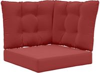 vidaXL Buitenbankkussen Polyester Wijnrood 60 x 60 x 8 cm