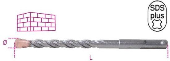 Beta Hamerboren met SDS-plus aansluiting, gefreesde schacht met hardmetalen snijplaten 419 16X450