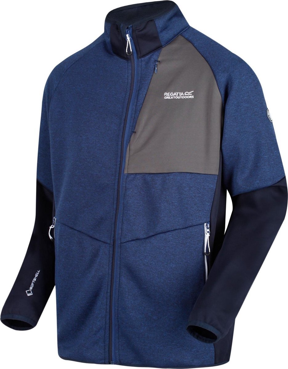 Regatta softshell jack Foley Hybrid heren donkerblauw