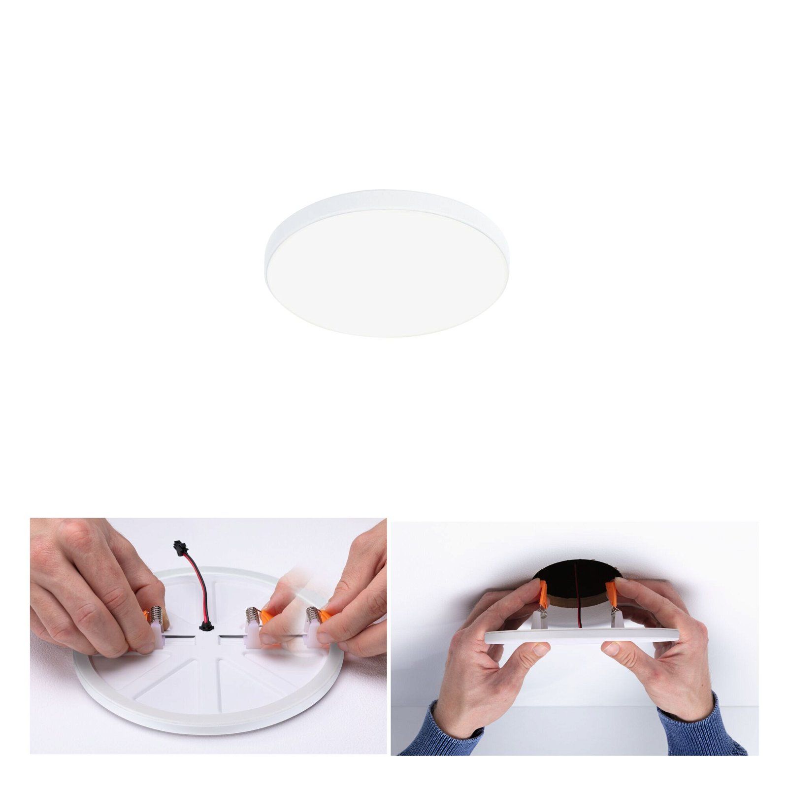 Paulmann VariFit LED-inbouwpaneel Veluna Edge IP44 rond 90mm 500lm 4000K Wit
