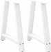 Pieds de table 2 pcs forme A 80x(72-73) cm acier blanc