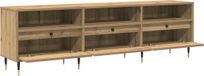 vidaXL TV-meubel 150 x 30 x 45 cm Artisan Eiken Bewerkt Hout