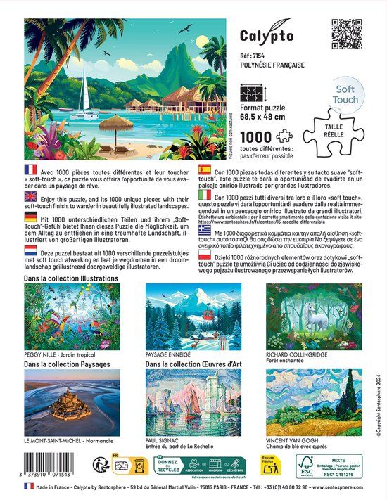 Puzzel SentoSphere 7154 Legpuzzel 1000 stukjes Landschap