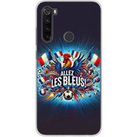 Allez les bleus Bedrukt siliconen hoesje compatibel met Xiaomi Redmi Note 8