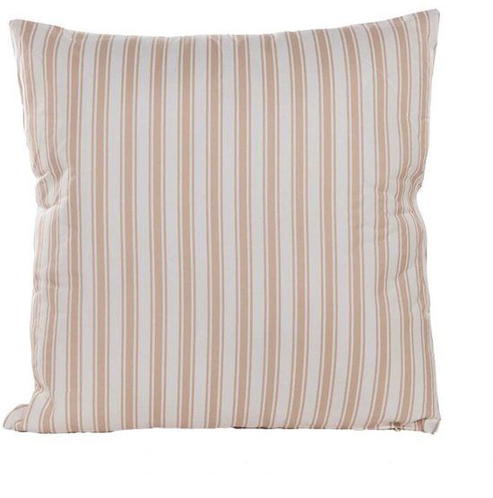 Annas Collection Buitenkussen 45x45 cm Ivoor Streep