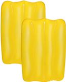 Bestway Opblaasbaar reiskussen - 2x - geel - 38 x 24 cm