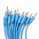 Bowl Modular - 5 patchkabels voor eurorack - recht - 15 cm - blauw