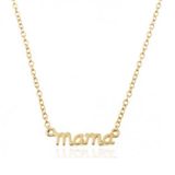 Elenza AMS Elenza Zilveren Ketting met Gouden Plating en Mama Bedel - 40 cm