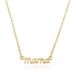 Elenza AMS Elenza Zilveren Ketting met Gouden Plating en Mama Bedel - 40 cm
