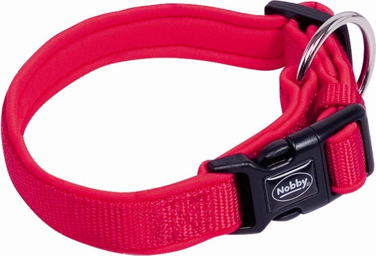Nobby halsband classic preno rood - 20-30 cm