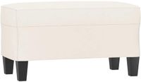 vidaXL Bankje 70x35x41 cm kunstleer crèmekleurig