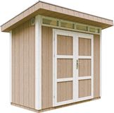 Timbela M901A-TERRA BROWN - LP SmartSide Tuinhuis op houtbasis - 3 m² - L161xL293xH239 cm - met vloer en verf